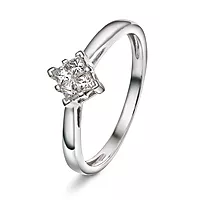 Pan Jewelry, Diamantring i 585 hvitt gull 0,20 ct