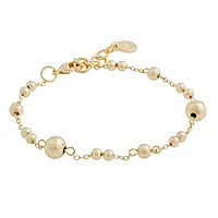 Bennet armbånd i forgylt messing