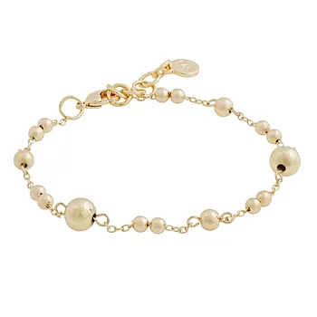 Bennet armbånd i forgylt messing