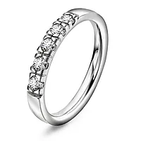 Pan Jewelry, Lady alliansering i 585 hvitt gull med diamant 0,35 ct TWSI