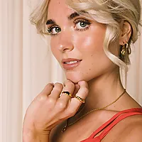 Bilde nummer 4 av Heartline ring i forgylt stål med hjerte