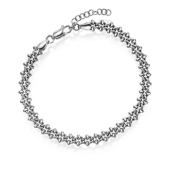 Pan Jewelry, Armbånd i 925 sølv, 21 cm