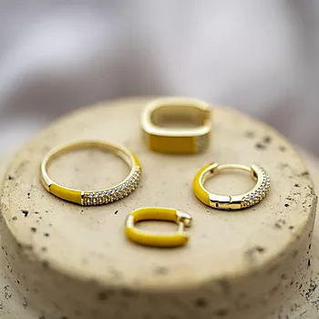Bilde nummer 3 av Pan Jewelry, Emanuella ring i 925 forgylt sølv med zirkonia