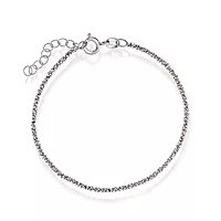 Pan Jewelry, Armbånd i rodinert 925 sølv 19 cm