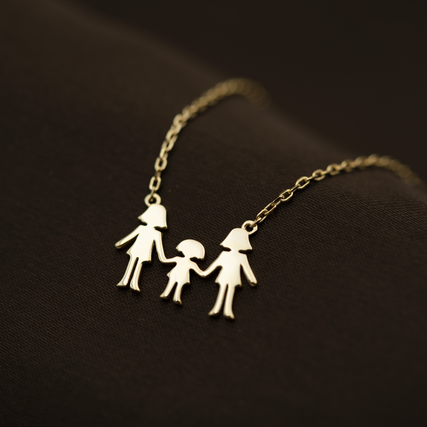 Bilde nummer 3 av Pan Jewelry, Familiesmykke med mødre og en datter, forgylt sølv