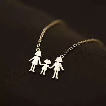 Bilde nummer 3 av Pan Jewelry, Familiesmykke med mødre og en datter, forgylt sølv