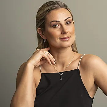 Bilde nummer 3 av Pan Jewelry, Dråpe smykke i 925 rhodinert sølv