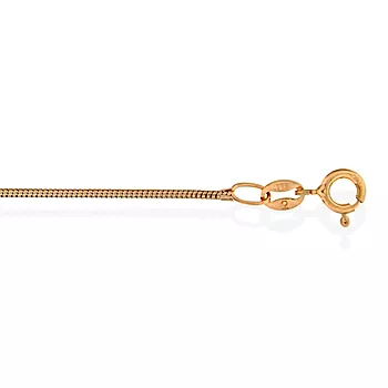 Pan Jewelry, Slangekjede i 925 roséforgylt sølv 0,7 mm, 38-80 cm