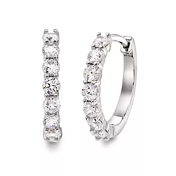 Pan Jewelry, Øreringer i 925 sølv med zirkonia