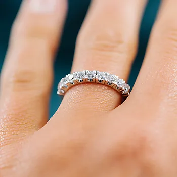 Bilde nummer 3 av Moments by Pan Jewelry, Diamantring Unite i 585 hvitt gull 0,81 CT | 3,2 mm bredde