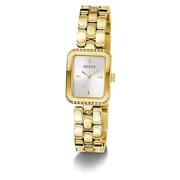 Bilde nummer 2 av Guess, Bejeweled dameklokke med gullfarget stållenke og zirkonia