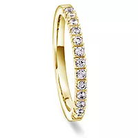 Moments by Pan Jewelry, Diamantring Faith i 585 gult gull0,26 CT | 2,1 mm bredde