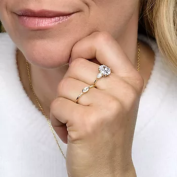 Bilde nummer 2 av Pan Jewelry, Ring i forgylt 925 sølv med zirkonia