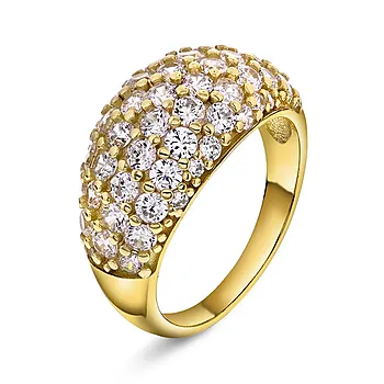 Shine ring i 925 forgylt sølv