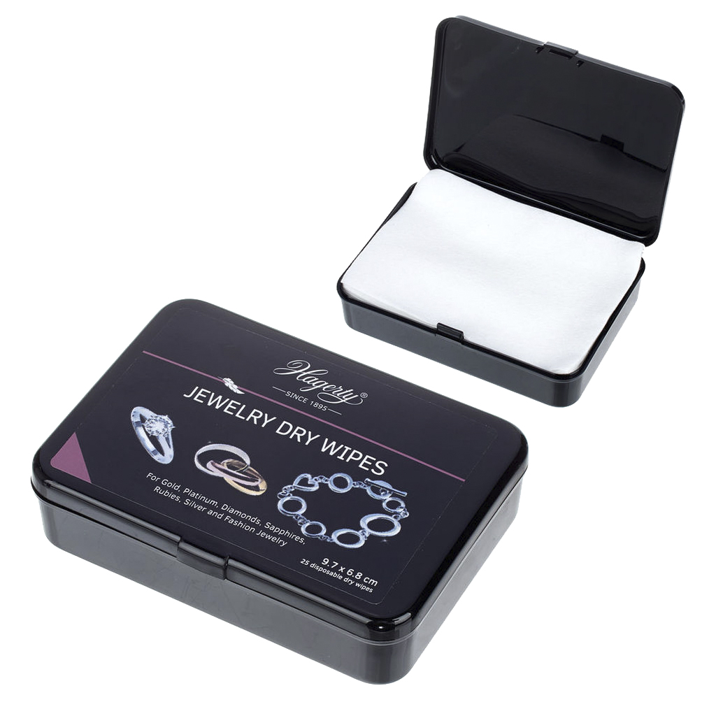 Hagerty Jewelry dry wipes - 25 wipes
