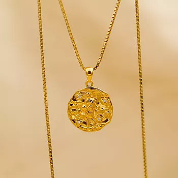 Bilde nummer 4 av Pan Jewelry, Smykke i 925 forgylt sølv med zirkonia og Vannmannen