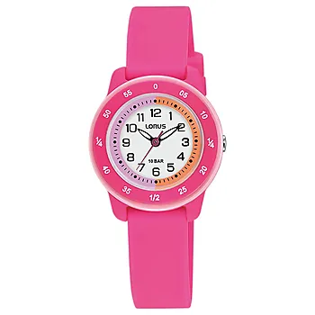 Lorus, Barneklokke med rosa gummirem