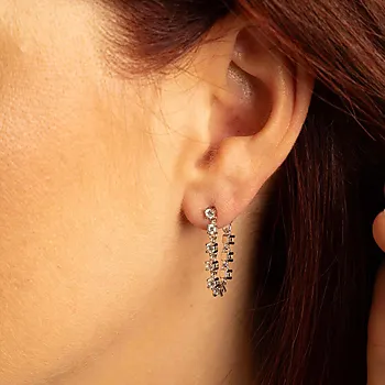 Bilde nummer 2 av Zela øredobber i 925 sølv med zirkonia