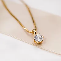 Bilde nummer 4 av Contessa LAB diamantanheng i 585 gult gull 0,50 ct