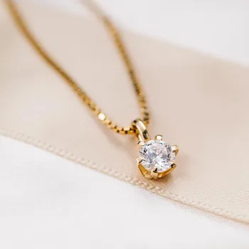 Bilde nummer 4 av Contessa LAB diamantanheng i 585 gult gull 0,50 ct