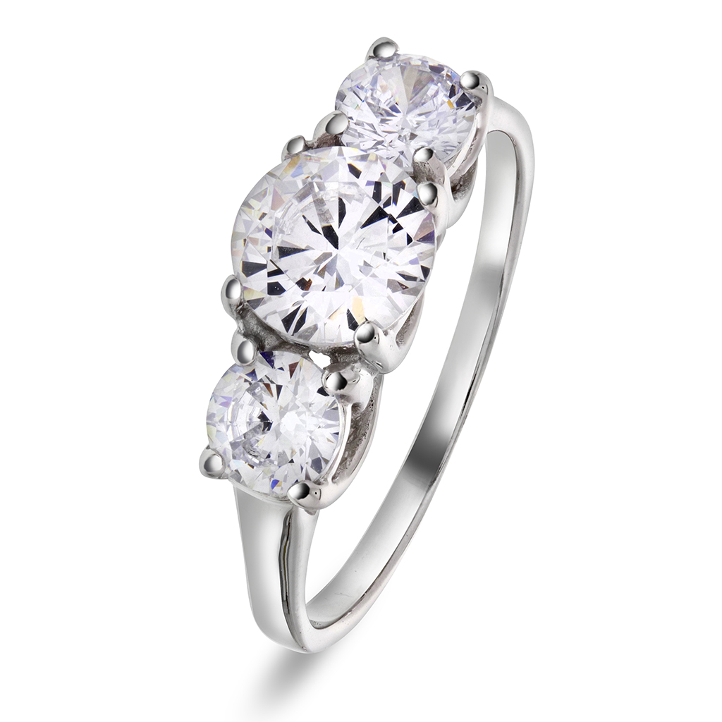 Pan Jewelry, Ring i 925 sølv med zirkonia