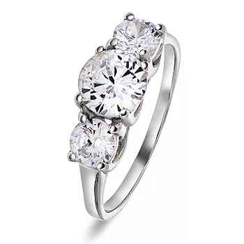 Pan Jewelry, Ring i 925 sølv med zirkonia