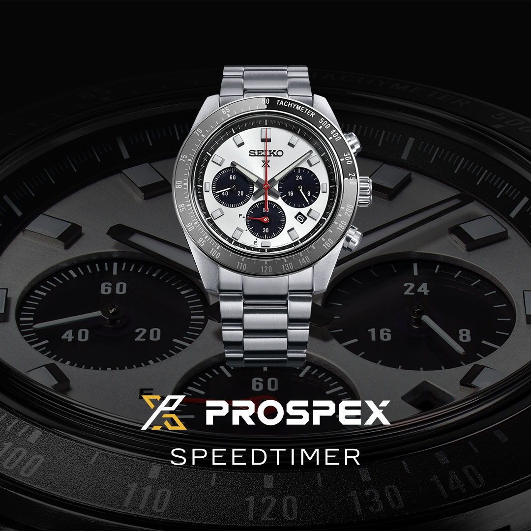 Bilde nummer 4 av Seiko, Prospex Speedtimer Solar herreklokke med stållenke og kronograf