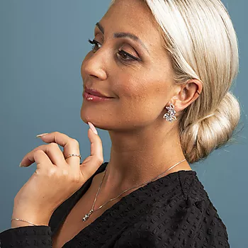 Bilde nummer 3 av Pan Jewelry, Øredobber i 925 sølv med zirkonia