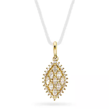 Pan Jewelry, Anheng i 585 gult gull med zirkonia