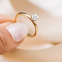 Bilde nummer 4 av Contessa LAB diamantring 585 gult gull 0,50 ct