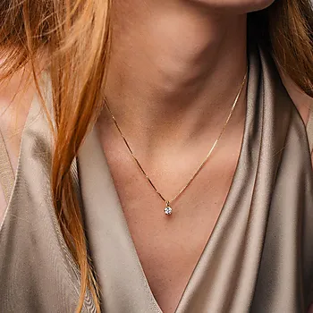 Bilde nummer 2 av Contessa LAB diamantanheng i 585 gult gull 0,50 ct