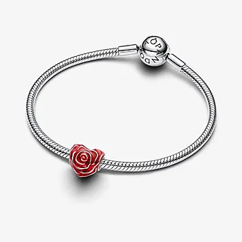 Bilde nummer 4 av Pandora Moments, Charms i 925 sølv med rose hjerte