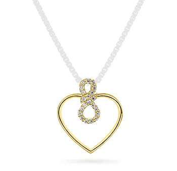 Pan Jewelry, Anheng i 585 gult gull med zirkoina