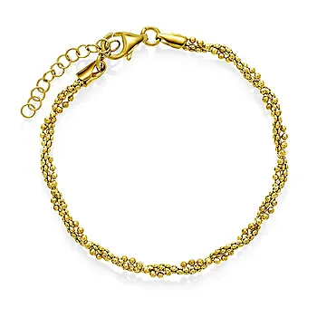 Armbånd i 925 forgylt sølv