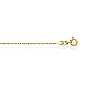 Pan Jewelry, Veneziansk kjede i 375 gult gull 0,9 mm, 42-50 cm