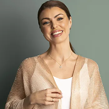 Bilde nummer 3 av Pan Jewelry, Anheng i 585 gult gull med zirkonia
