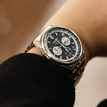 Bilde nummer 3 av Conseptual herreklokke i stål med kronograf