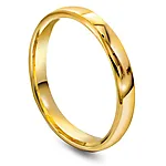 Giftering i 375 gult gull | 3 mm bredde