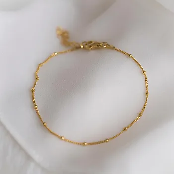 Bilde nummer 2 av Pan Jewelry, Panser armbånd i 925 forgylt sølv med kuler, 19 cm