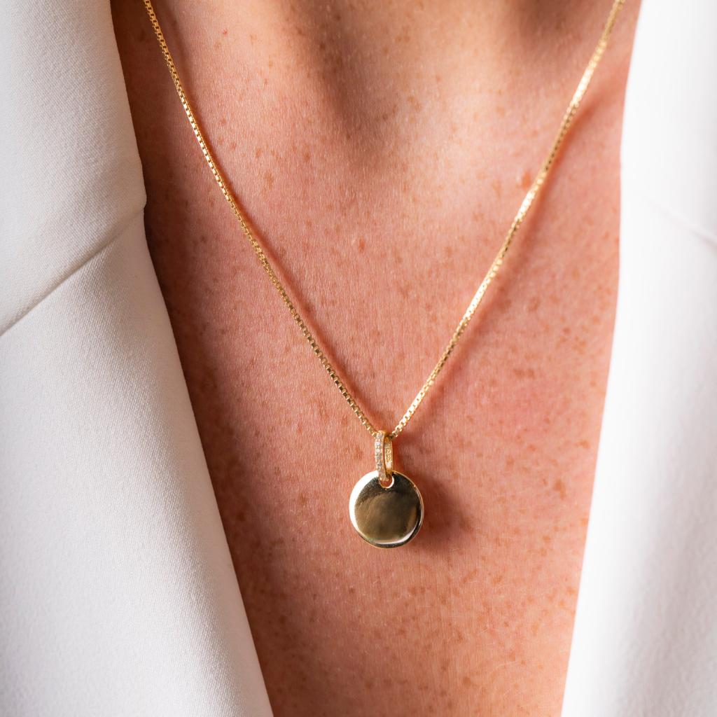 Bilde nummer 3 av Pan Jewelry, Smykke i 925 forgylt sølv med zirkonia plate