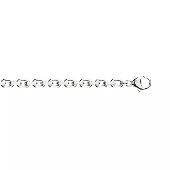 Pan Jewelry, Ankerkjede i 925 sølv 4 mm, 45-60 cm