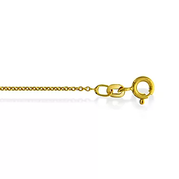 Bilde nummer 2 av Rund ankerkjede i 585 gult gull 1,1 mm, 34-80 cm