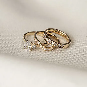 Bilde nummer 4 av Fairytale LAB diamantring i 585 gult gull 0,30 ct
