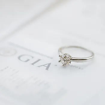 Bilde nummer 4 av Olivia diamantring i 585 hvitt gull 1,00 ct