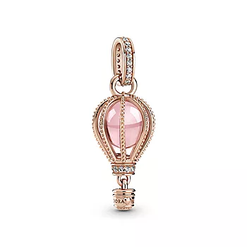 Pandora Moments, Charm i 925 rosèforgylt sølv med luftballong