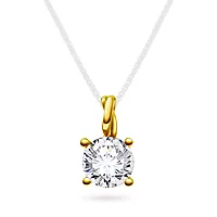 Pan Jewelry Drops, Anheng i 585 gult gull med Bergkrystall