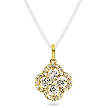 Pan Jewelry, Anheng i 585 gult gull med zirkonia