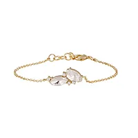 Noctelle armbånd i forgylt messing med zirkonia