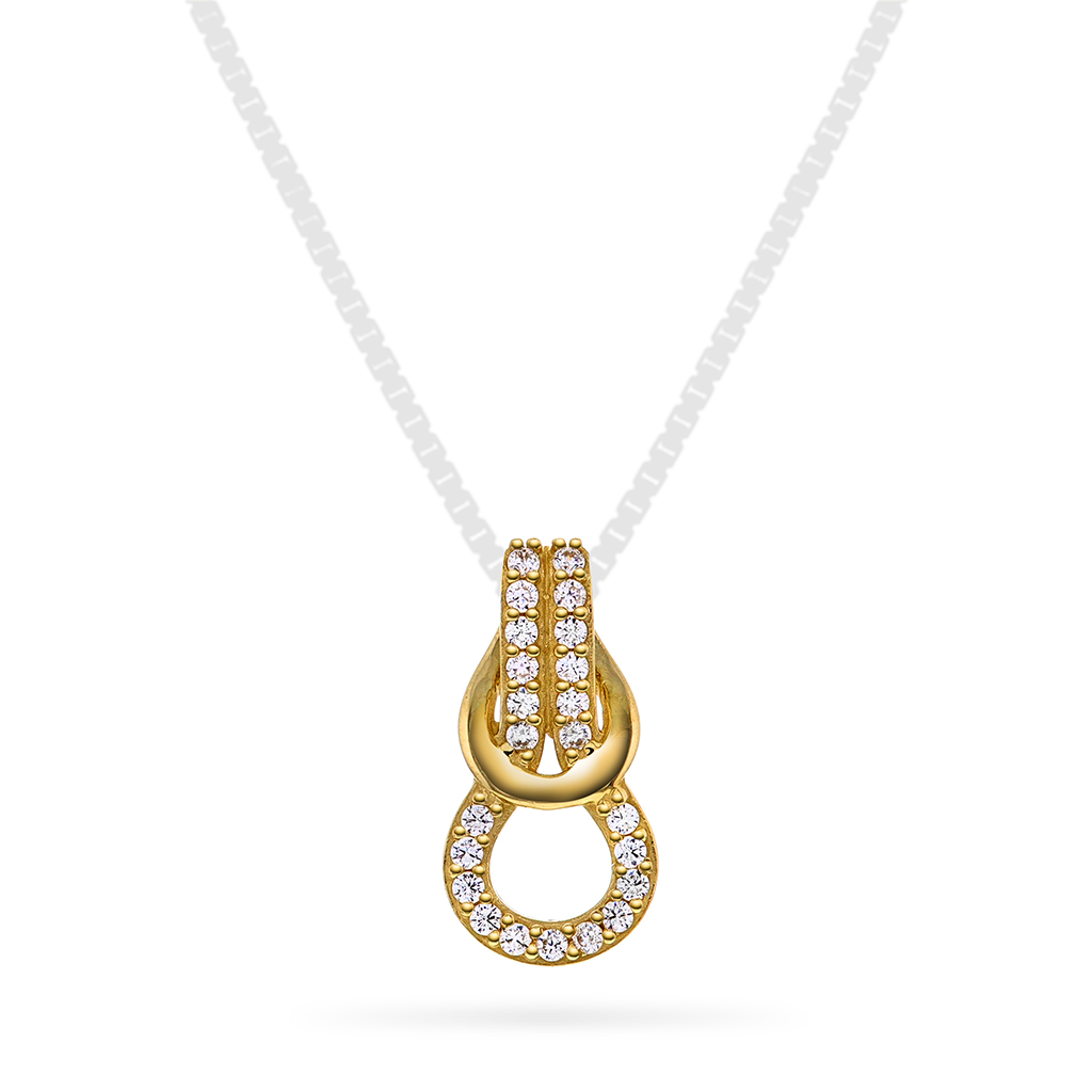 Pan Jewelry, Anheng i 585 gult gull med zirkonia