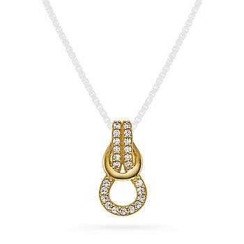 Pan Jewelry, Anheng i 585 gult gull med zirkonia